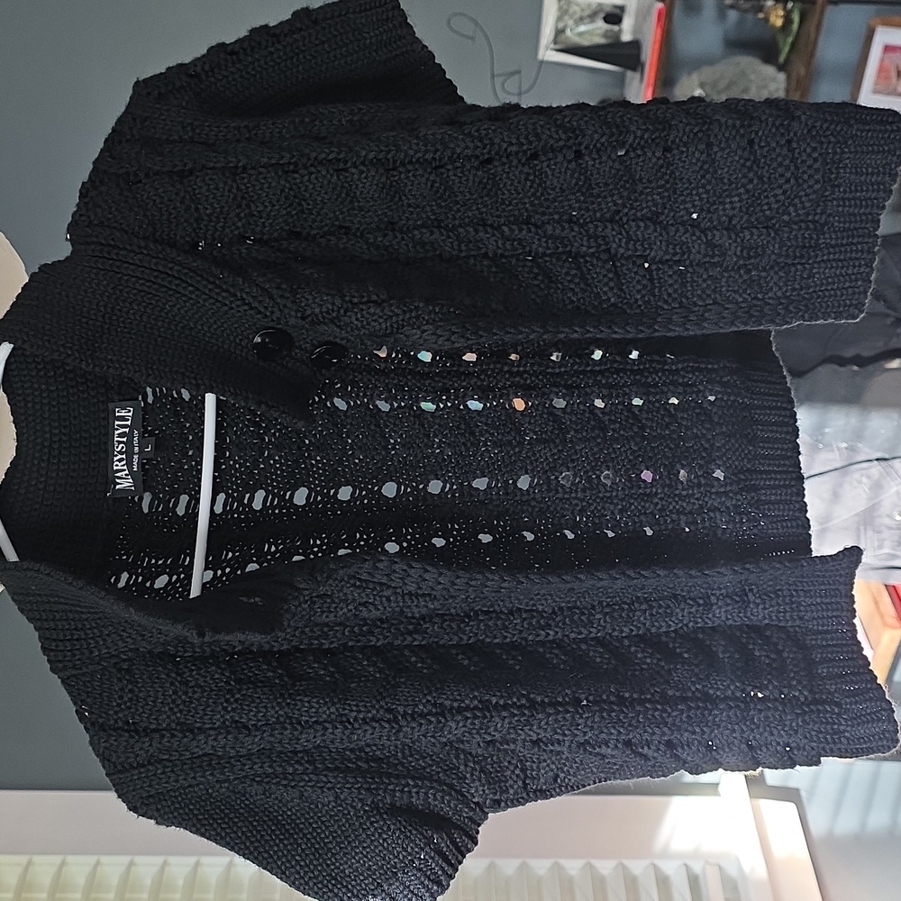 Marystyle Black Crochet Top